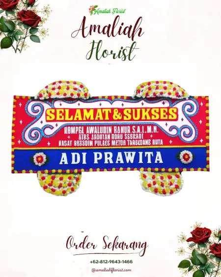 Papan Bunga Ucapan Selamat Okbab
