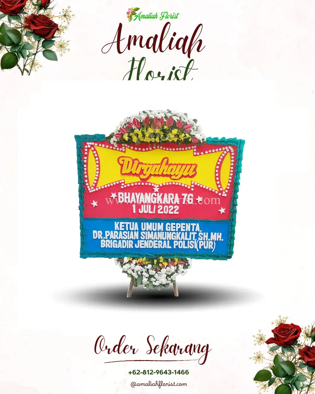 Papan Bunga HUT Ulang Tahun Okbab